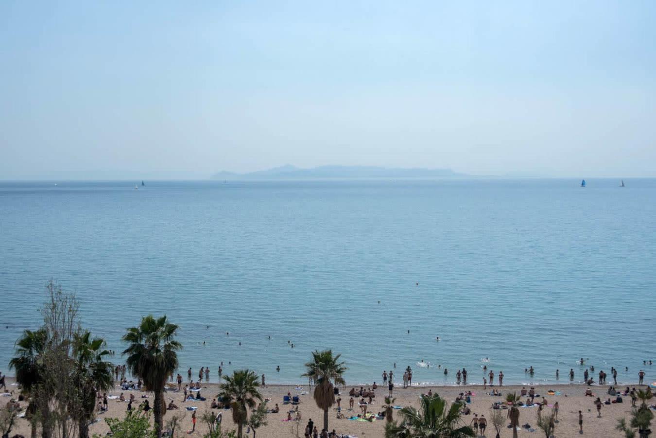 Breathtaking Seaview Studio In Athenian Riviera Dış mekan fotoğraf